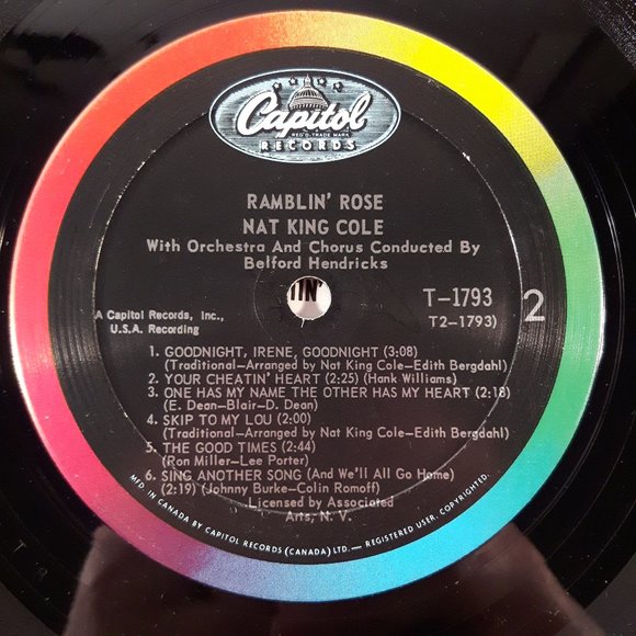 Nat King Cole - Ramblin Rose - Vinyl LP Record - Picture 4 of 4